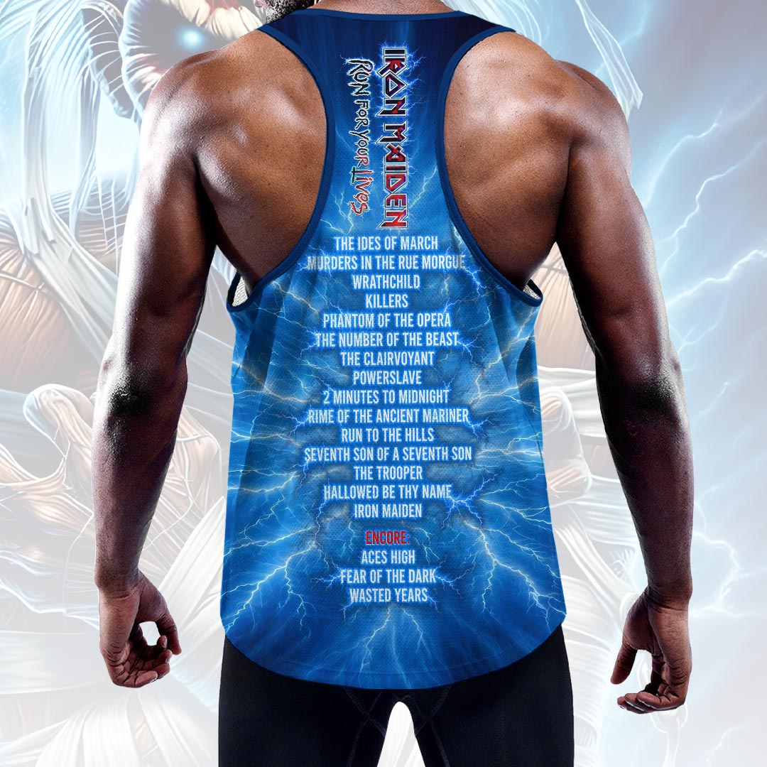 Iron Maiden 2026 World Tour Y-Back Muscle Tank Top – HOATT17614