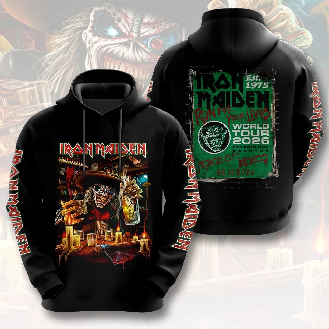 Iron Maiden 2026 World Tour 3D Apparel – HOATT21466