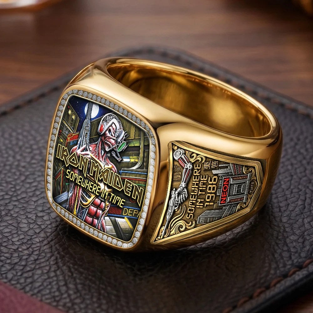 Iron Maiden 3D Engraved Ring – TMTHU10034
