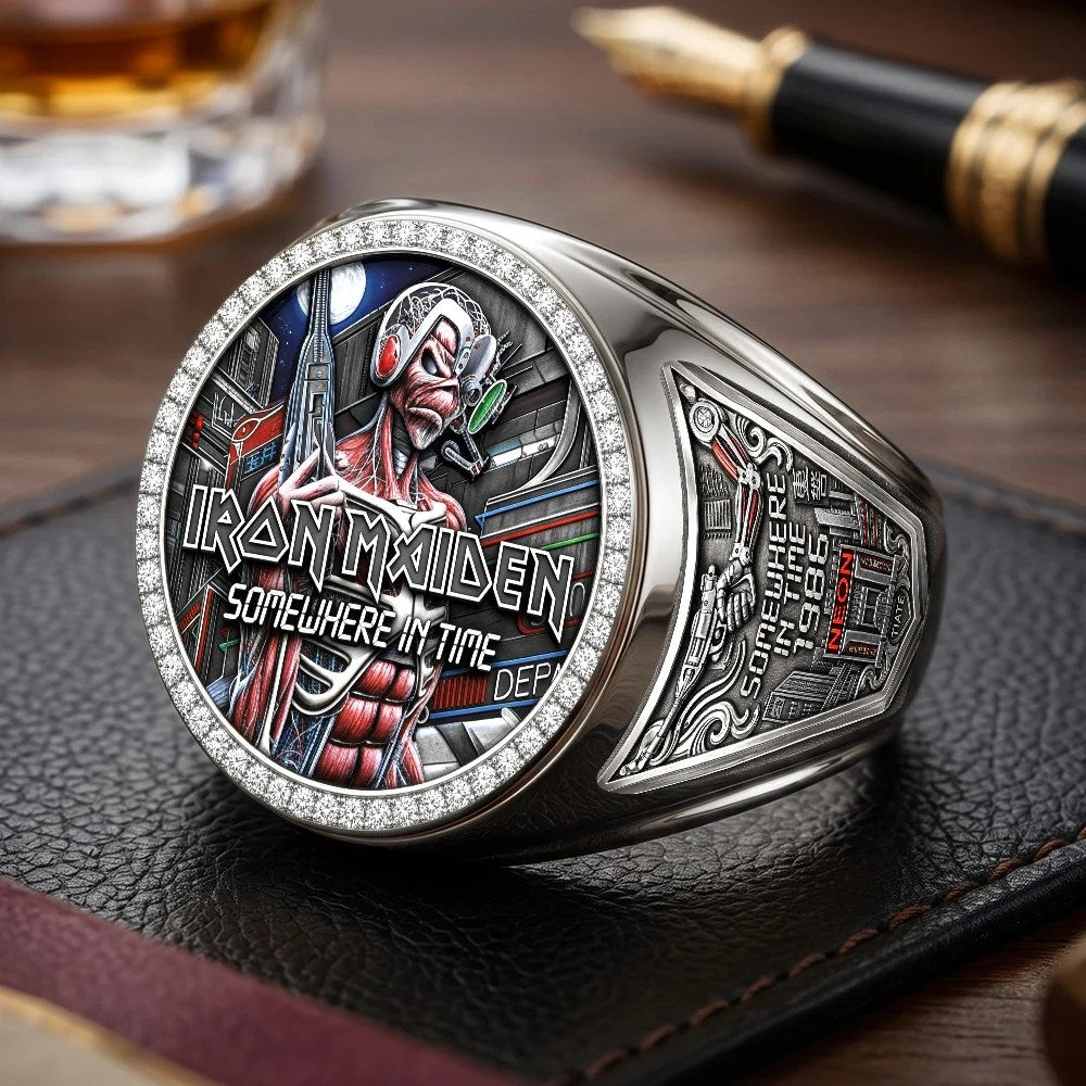 Iron Maiden 3D Engraved Ring – TMTHU10034