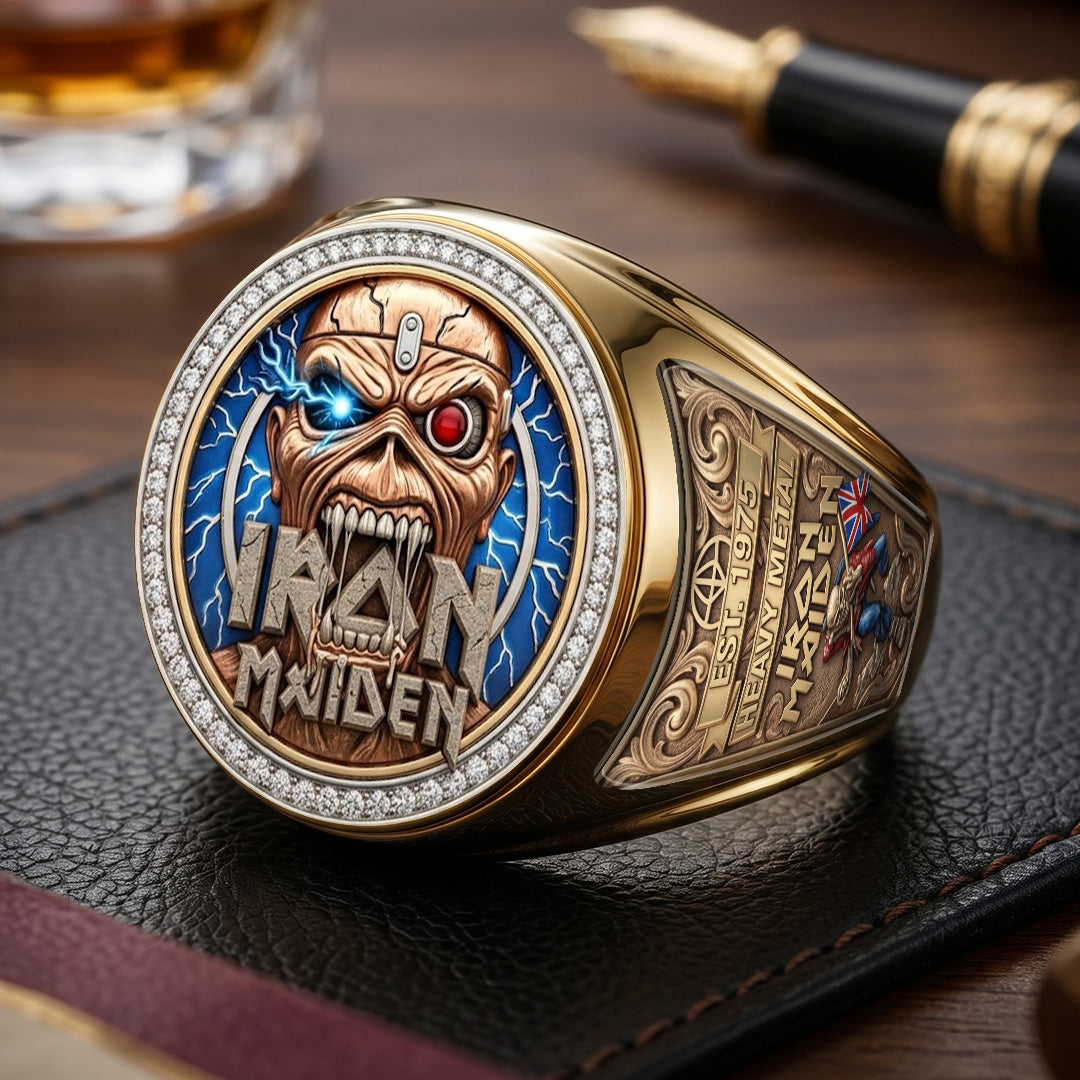 Iron Maiden 3D Engraved Ring – TMTHU7118