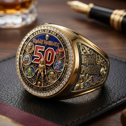 Iron Maiden 3D Engraved Ring – TMTHU7268