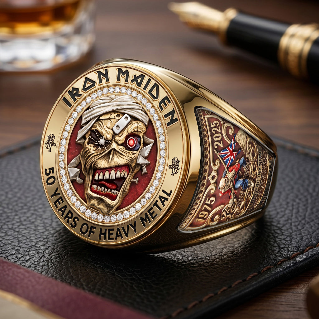 Iron Maiden 3D Engraved Ring – TMTHU7304