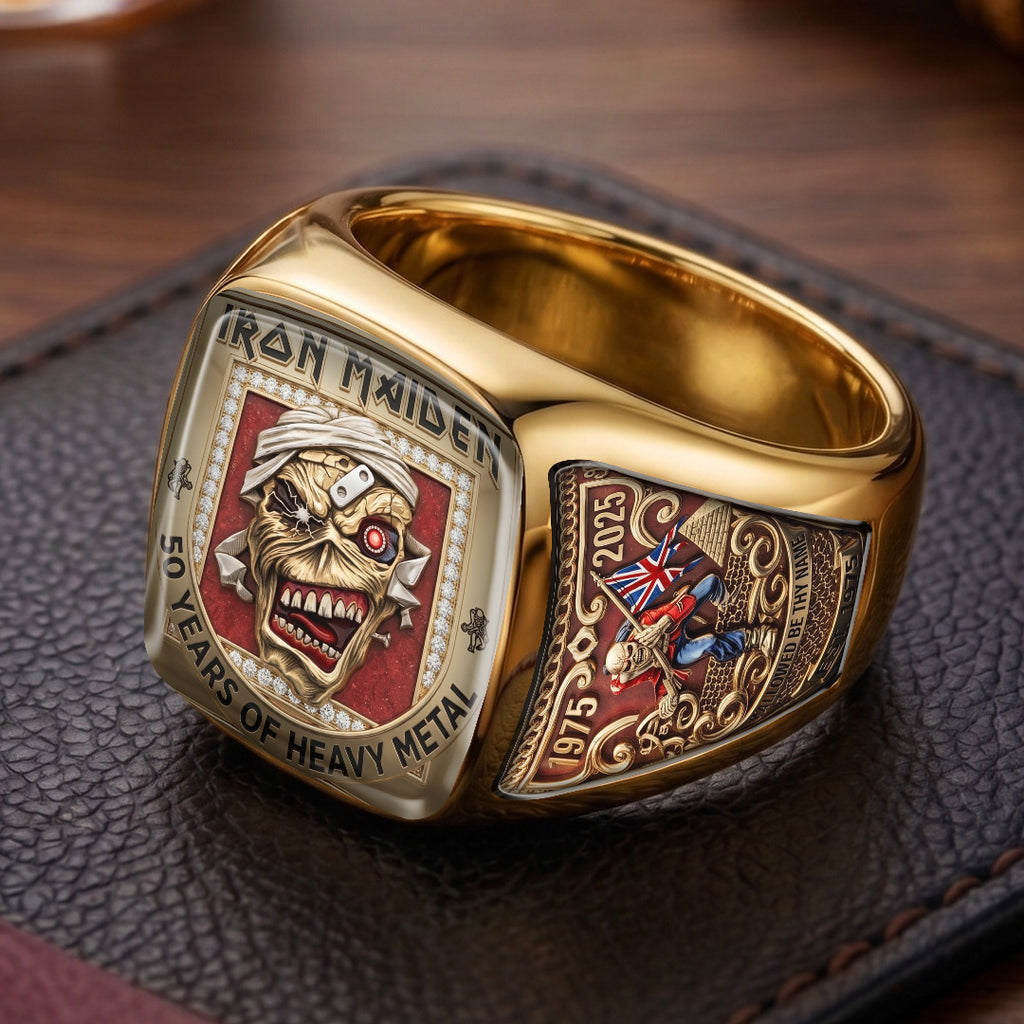 Iron Maiden 3D Engraved Ring – TMTHU7304