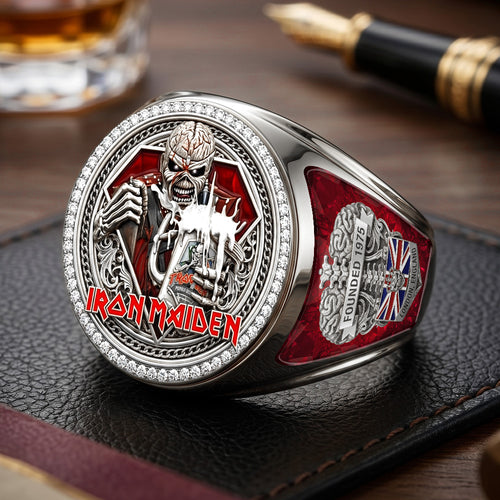 Iron Maiden 3D Engraved Ring – TMTHU7378