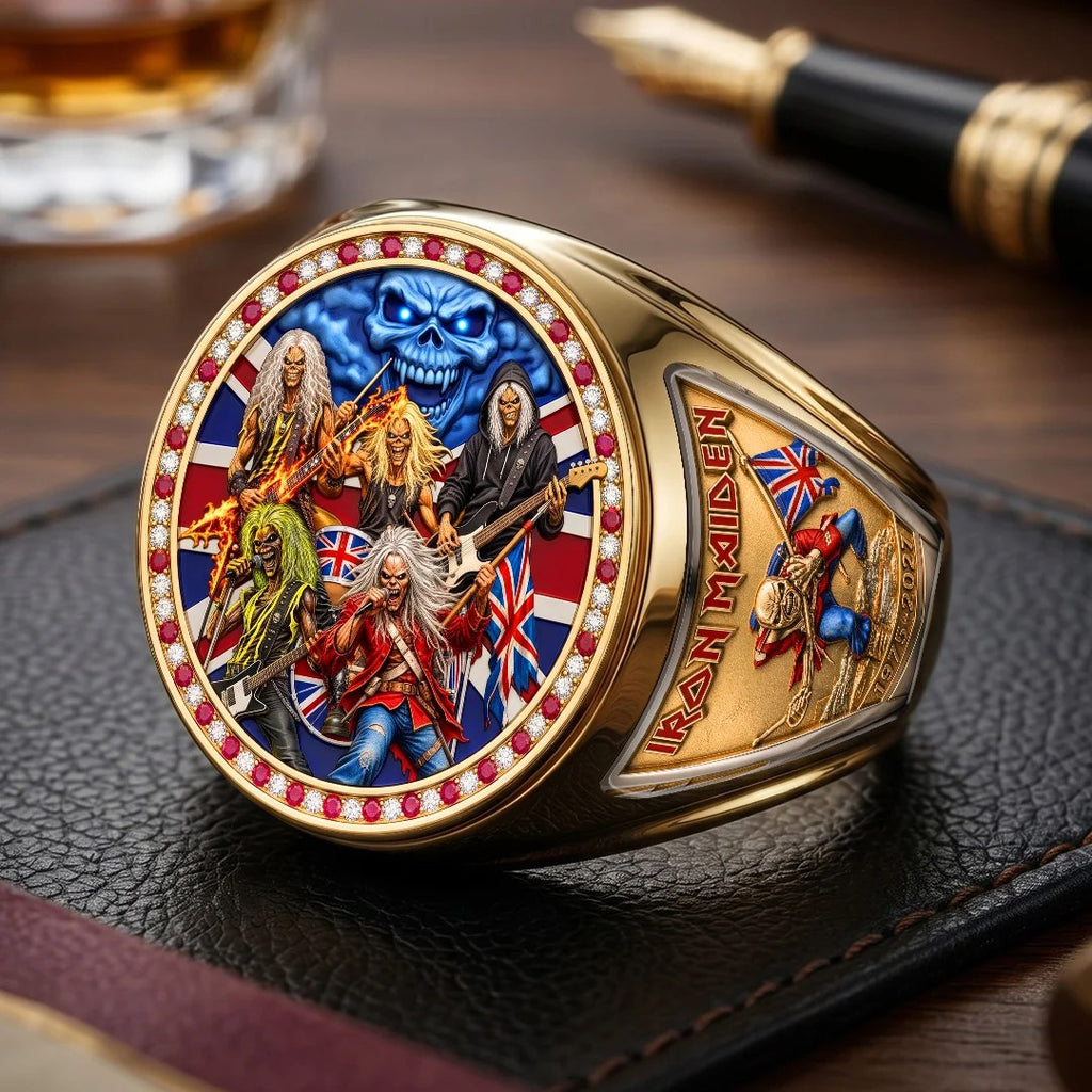 Iron Maiden 3D Engraved Ring – TMTHU9641