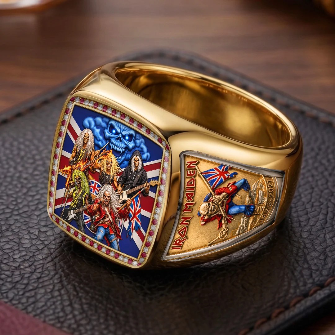 Iron Maiden 3D Engraved Ring – TMTHU9641