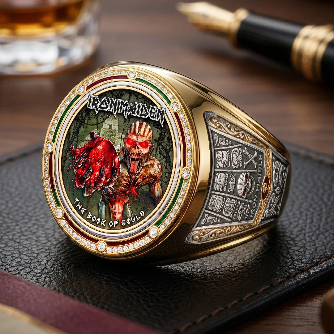 Iron Maiden 3D Engraved Ring – TMTHU9569