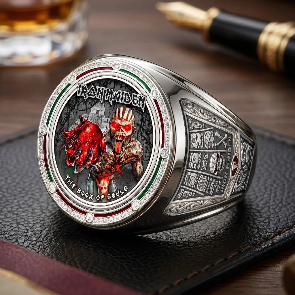 Iron Maiden 3D Engraved Ring – TMTHU9569
