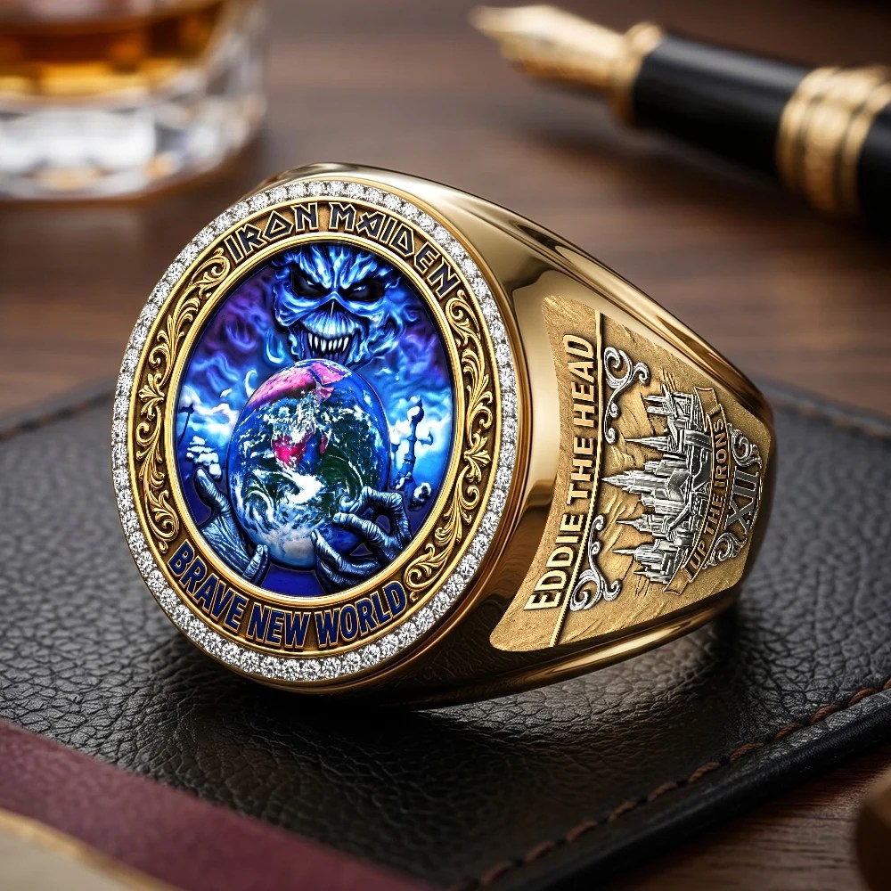 Iron Maiden 3D Engraved Ring – TMTHU9571