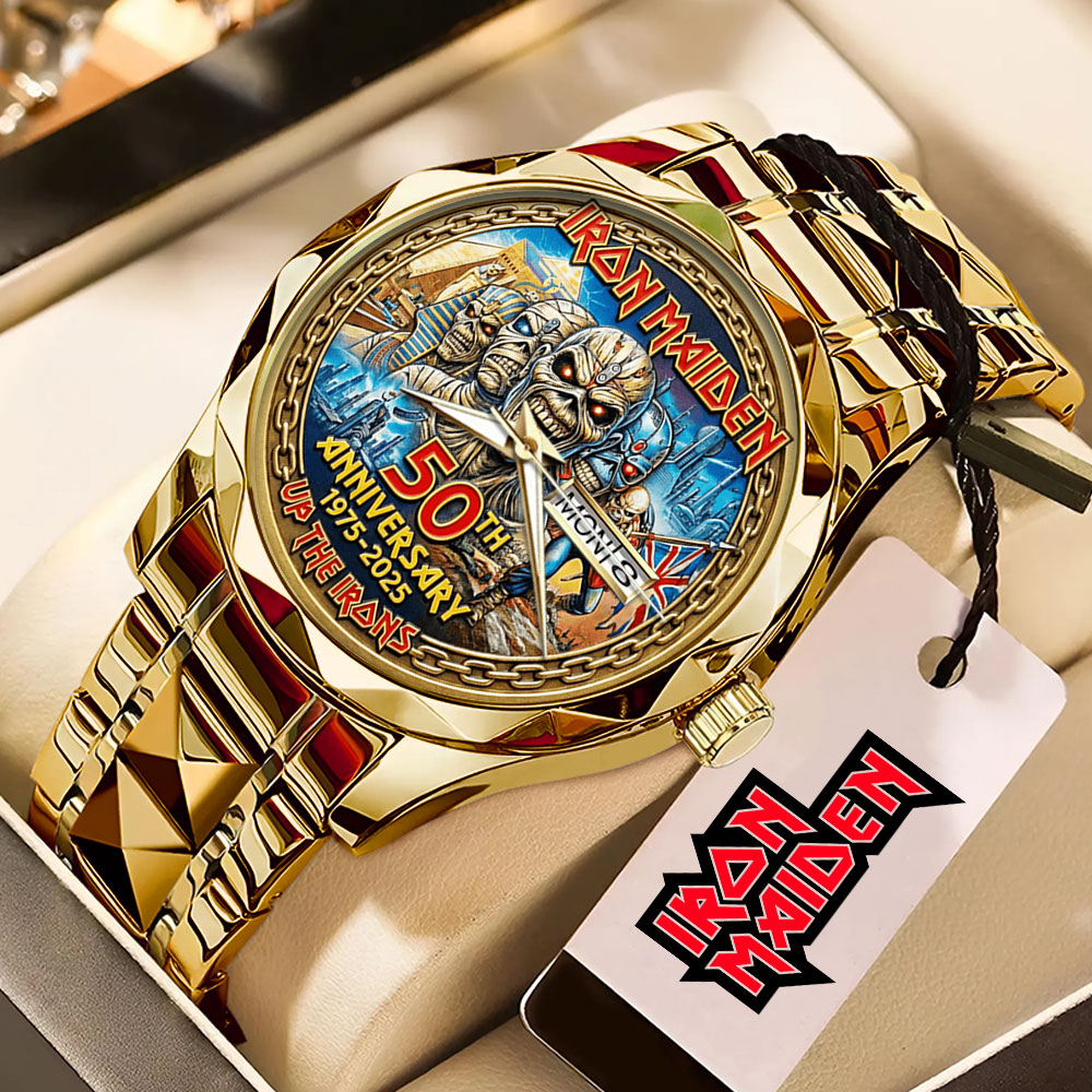 Iron Maiden 50th Anniversary Alloy Luxury Quartz Watch – MAITM14240