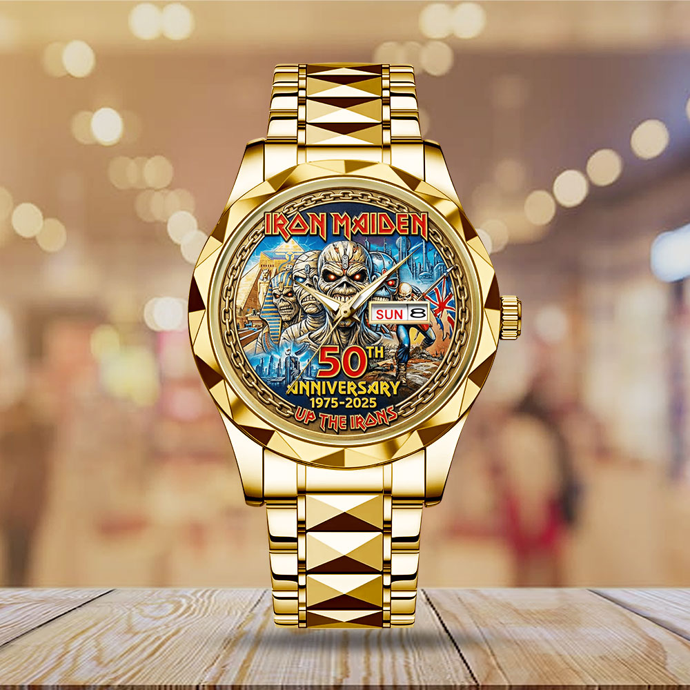 Iron Maiden 50th Anniversary Alloy Luxury Quartz Watch – MAITM14240