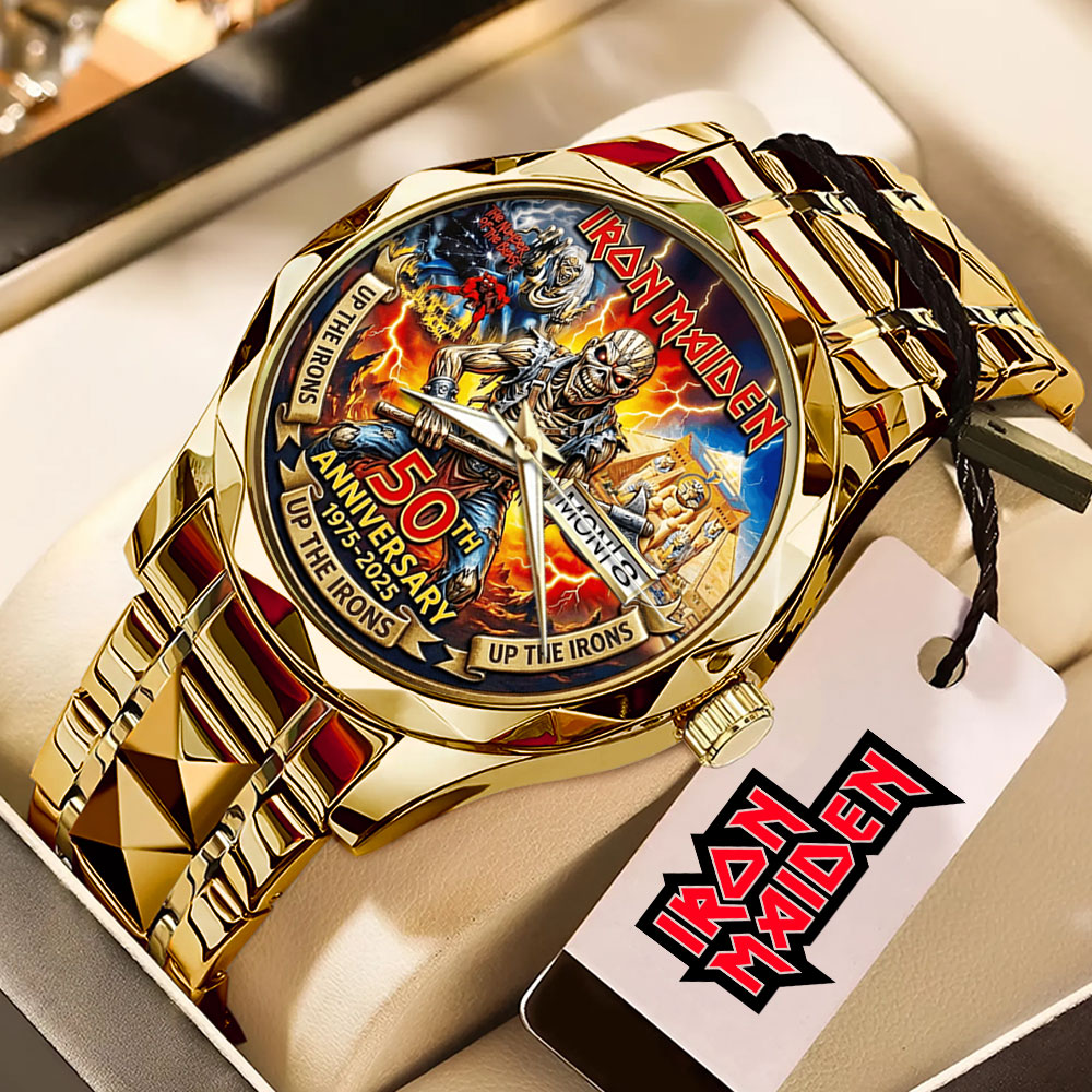 Iron Maiden 50th Anniversary Alloy Luxury Quartz Watch – MAITM14242