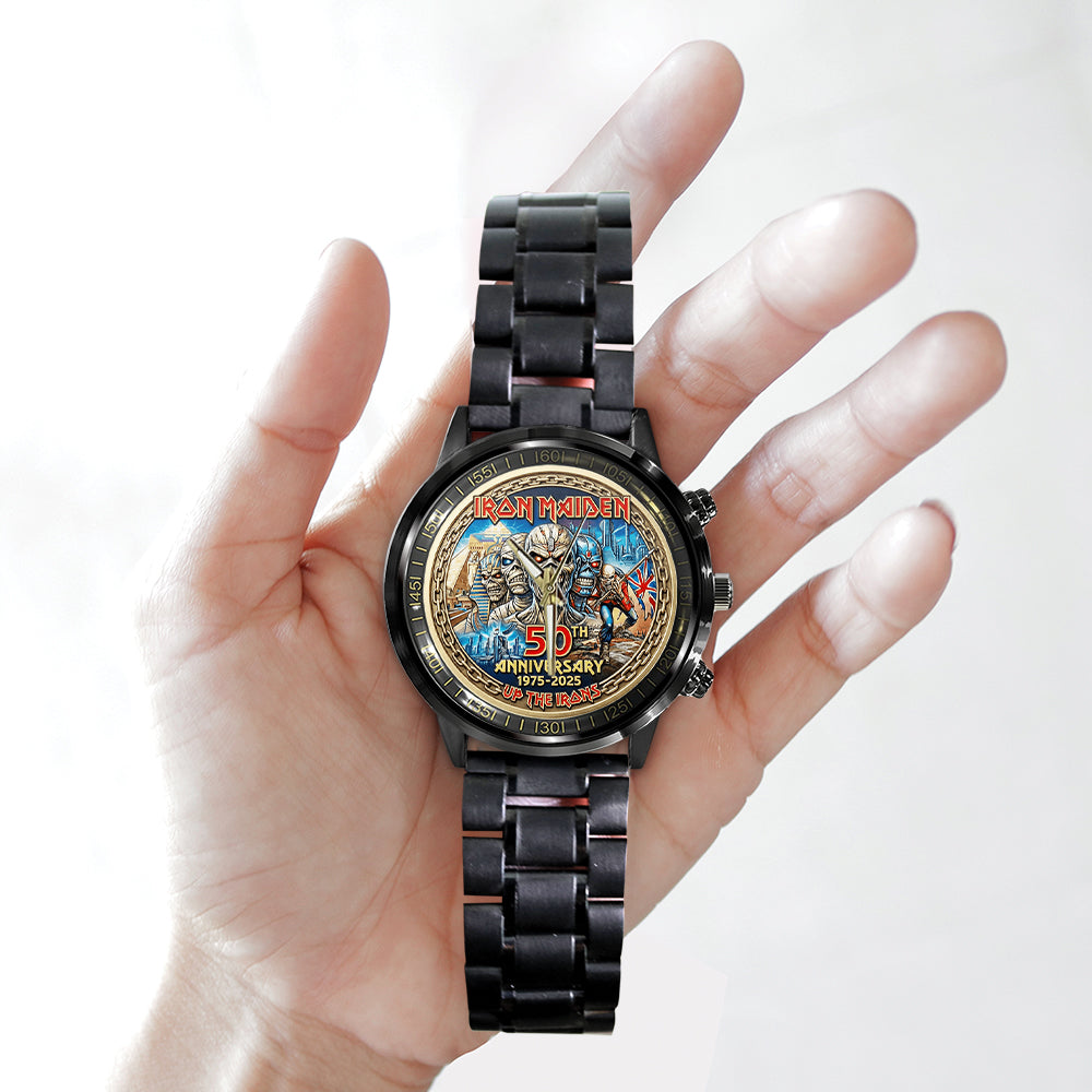 Iron Maiden 50th Anniversary Black Stainless Steel Watch – MAITM14241