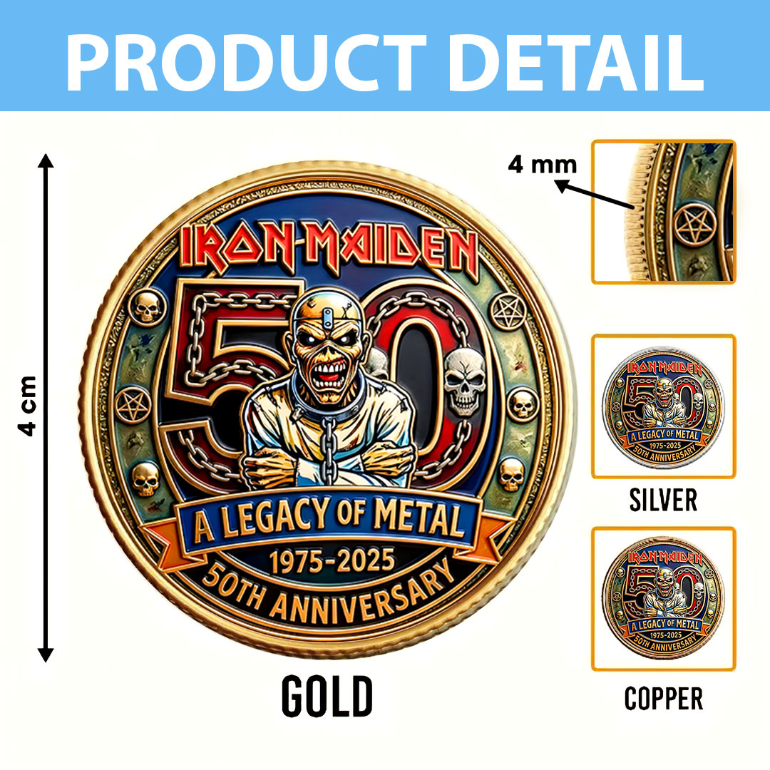 Iron Maiden 50th Anniversary Commemorative Coin – HOATT16628