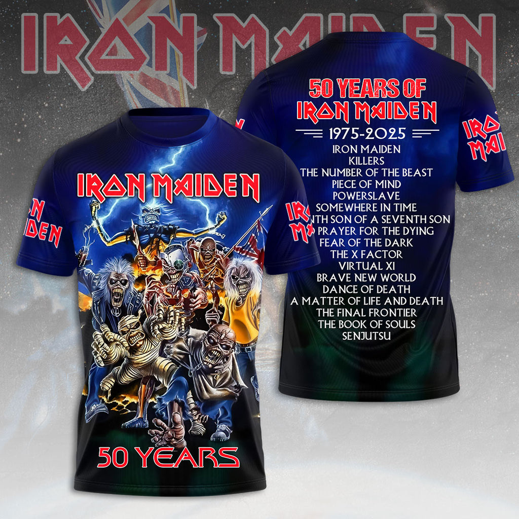 Iron Maiden 50th Anniversary 3D Apparel – HOATT14619