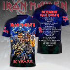 Iron Maiden 50th Anniversary 3D Apparel – HOATT14619