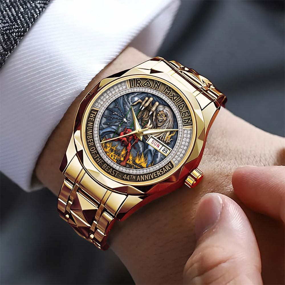 Iron Maiden Alloy Luxury Quartz Watch – TMTHU7560