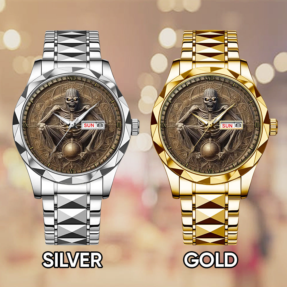 Iron Maiden Alloy Luxury Quartz Watch – GNE 3987