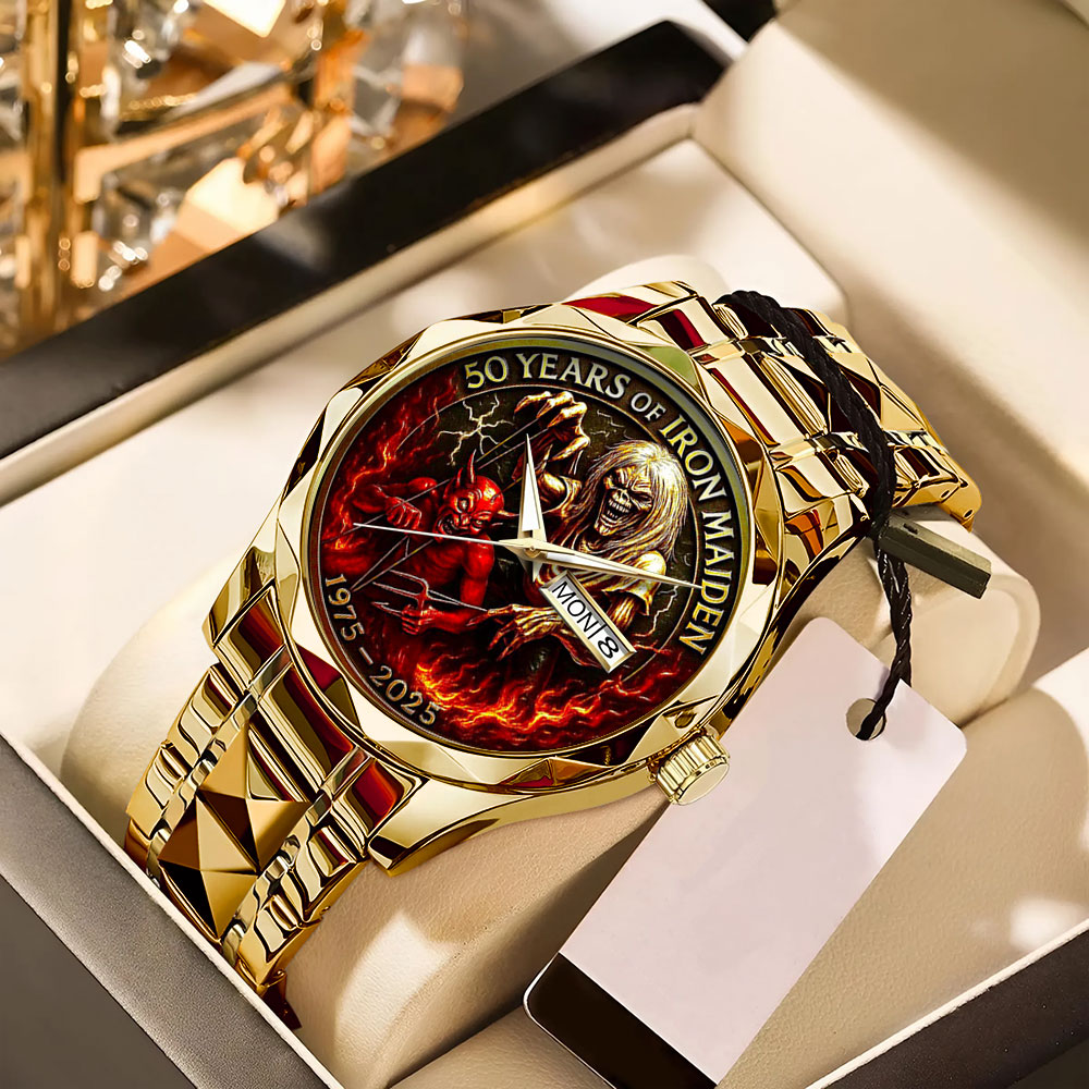 Iron Maiden Alloy Luxury Quartz Watch – TANTN 13719