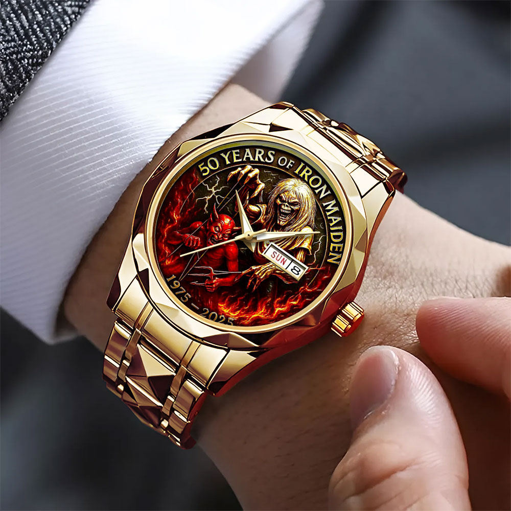 Iron Maiden Alloy Luxury Quartz Watch – TANTN 13719