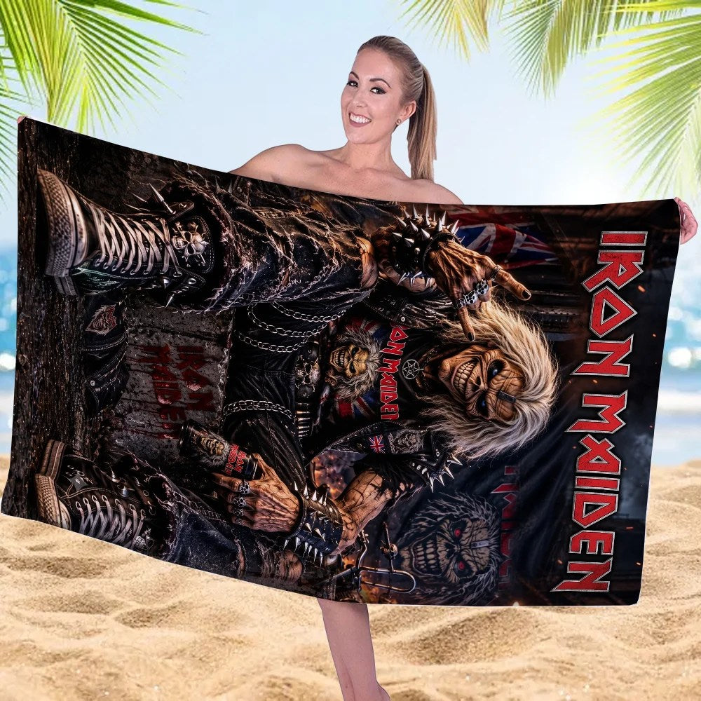 Iron Maiden Rectangle Beach Towel – TMTHU9328