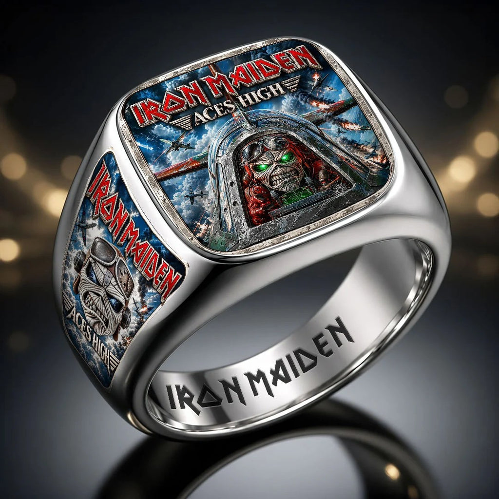 Iron Maiden 3D Engraved Ring – HOATT21700