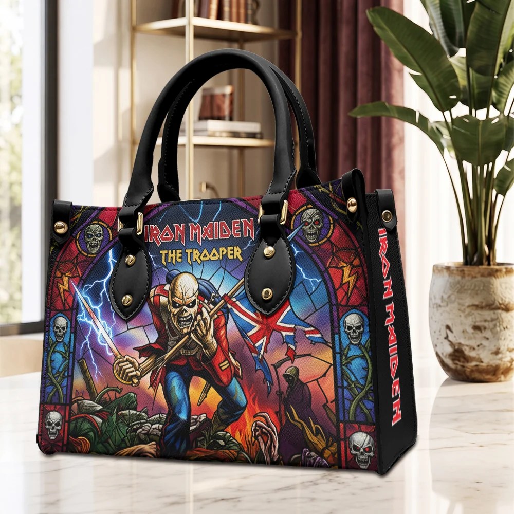 Iron Maiden Leather HandBag – TMTHU9920