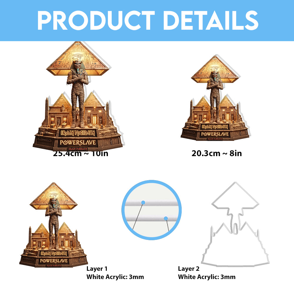 Iron Maiden Custom Shape Acrylic Light Box – TMTHU8554