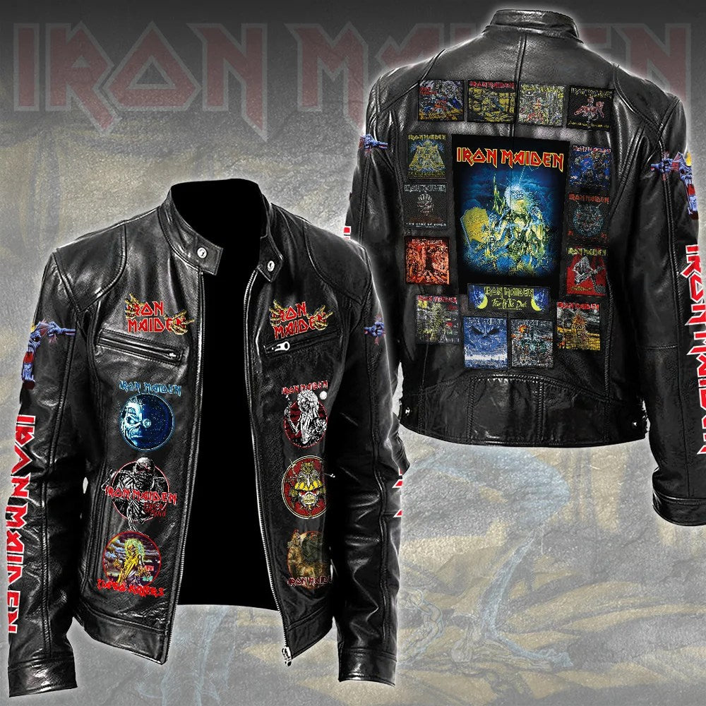 Iron Maiden Motorcycle Leather Jacket – TMTHU9482