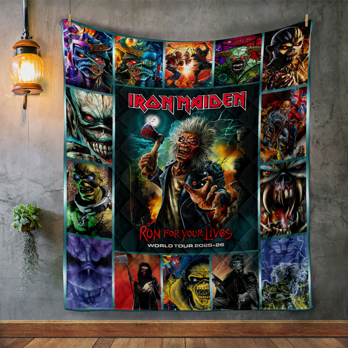 Iron Maiden Quilt Blanket – HOATT 9486