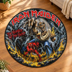 Iron Maiden Round Quilt Rug – HOATT26715