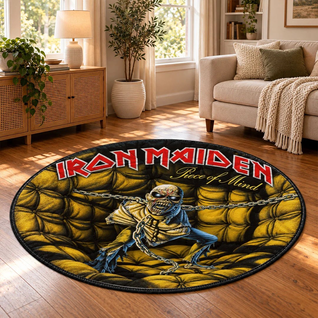 Iron Maiden Round Quilt Rug – HOATT26716