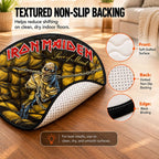 Iron Maiden Round Quilt Rug – HOATT26716