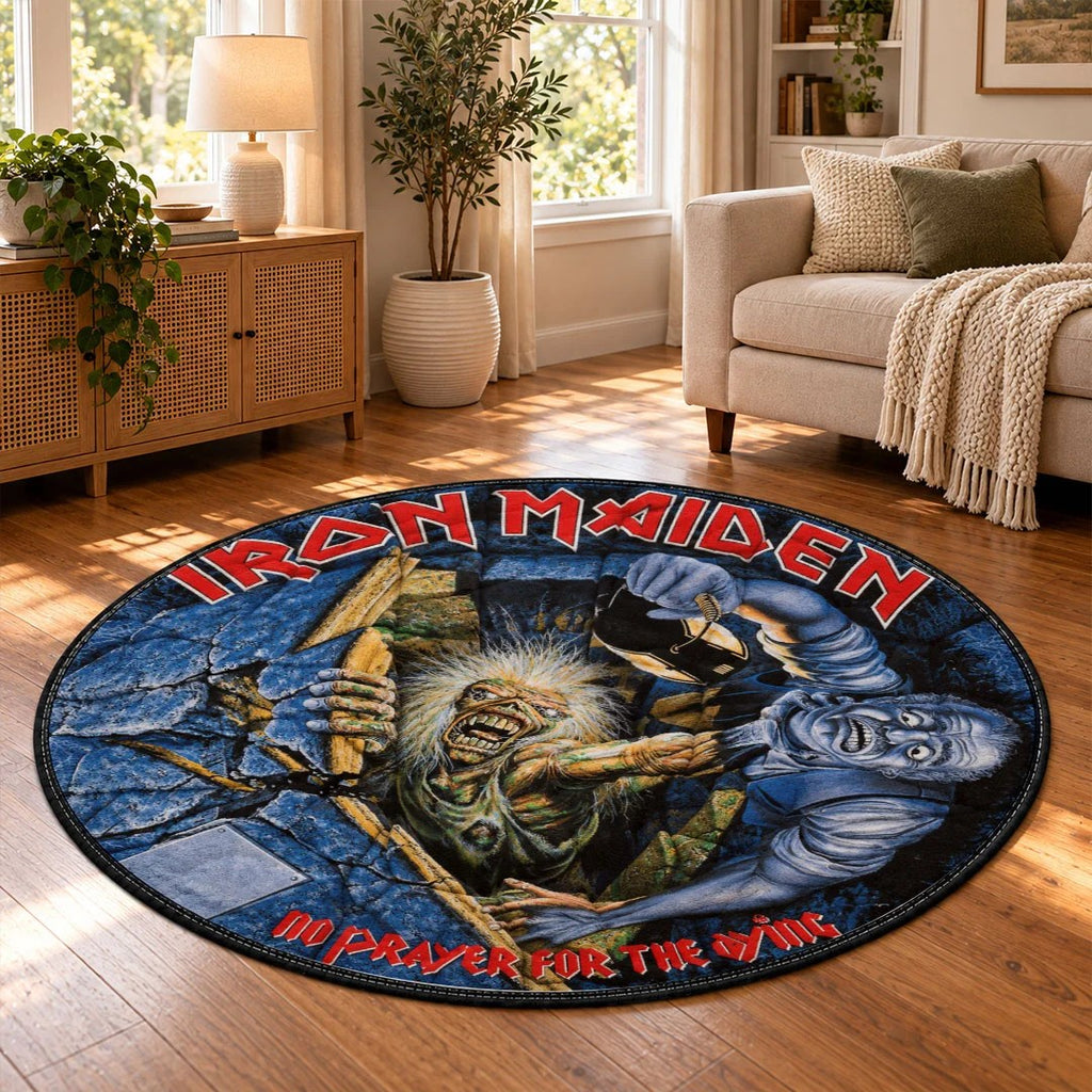 Iron Maiden Round Quilt Rug – HOATT26718