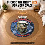 Iron Maiden Round Quilt Rug – HOATT26718