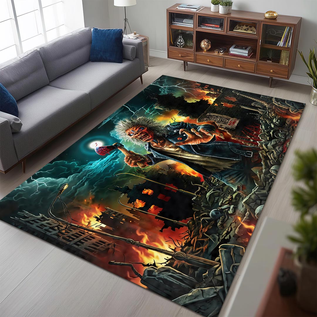 Iron Maiden Rectangular Rug – HOATT19556