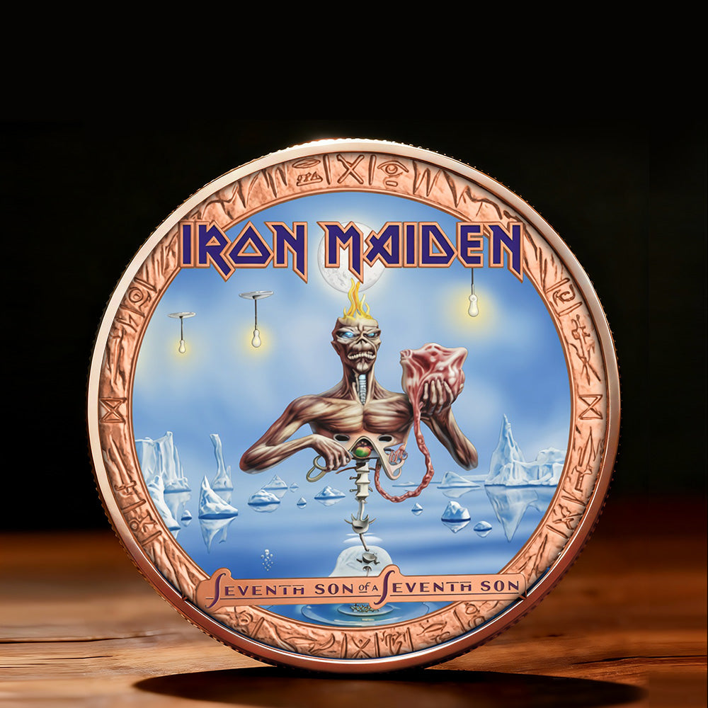 Iron Maiden Seventh Son of a Seventh Son 38th Anniversary Commemorative Coin – TMTHU5214