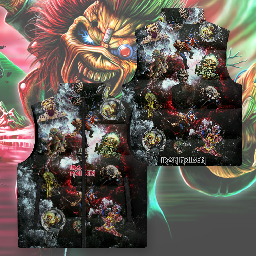 Iron Maiden 3D Sleeveless Down Jacket – TMTHU2980
