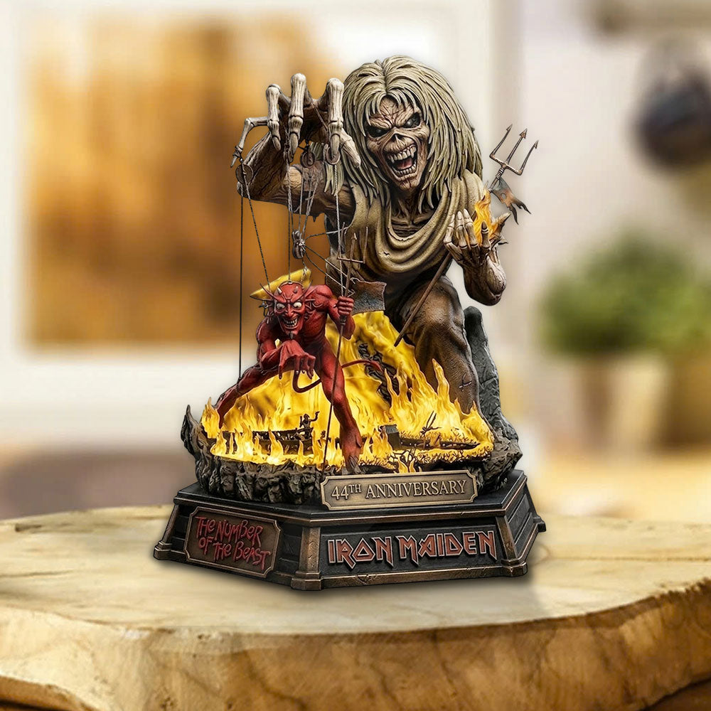 Iron Maiden: The Number Of The Beast 44th Anniversary Custom Shape Acrylic Plaque – TMTHU4470
