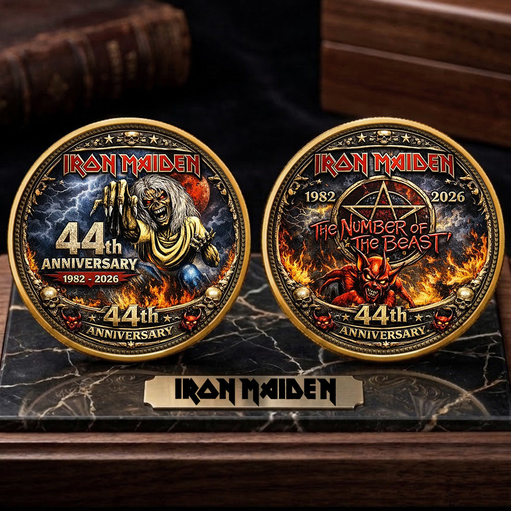 Iron Maiden The Number Of The Beast 44th Anniversary Commemorative Coin – TMTHU4781