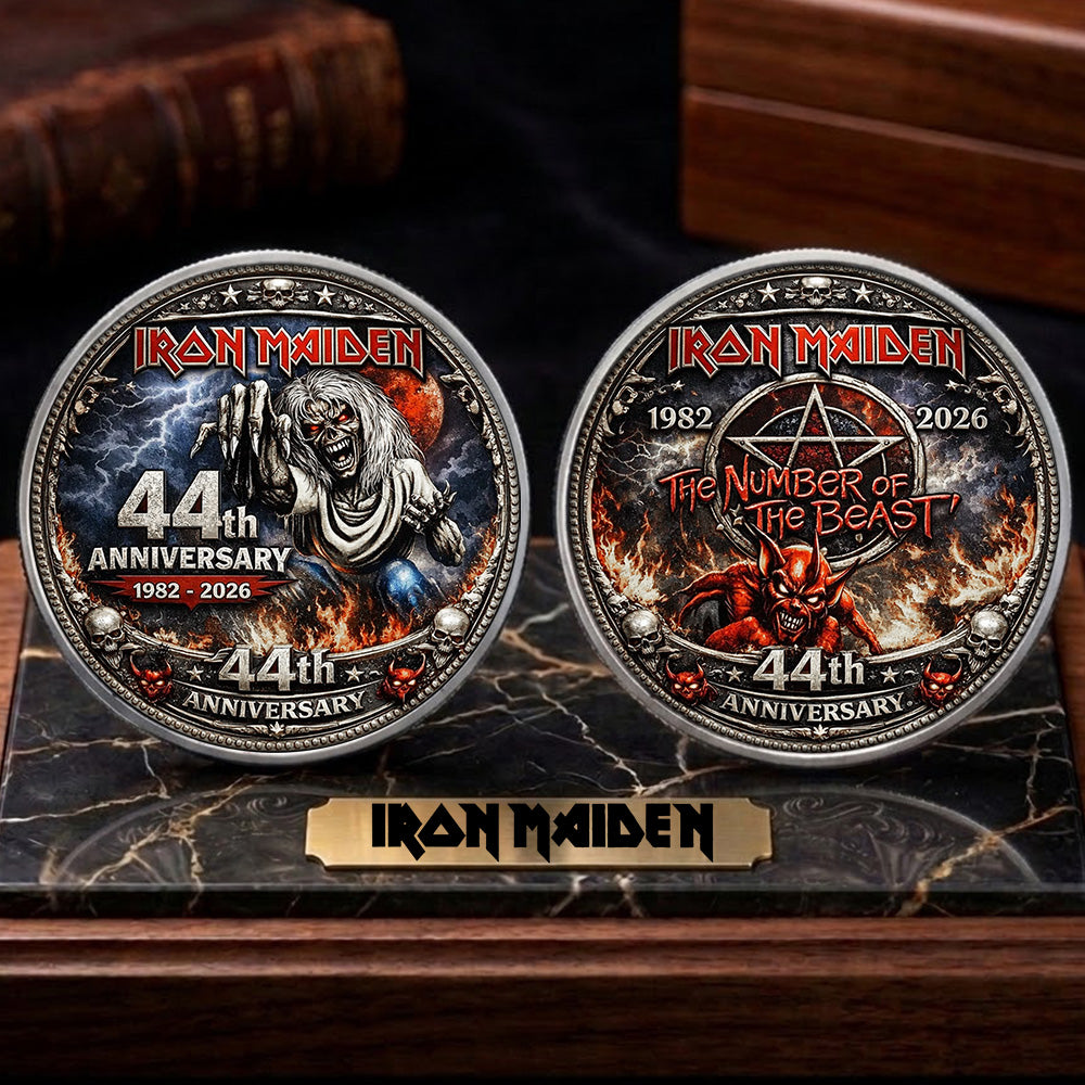 Iron Maiden The Number Of The Beast 44th Anniversary Commemorative Coin – TMTHU4781