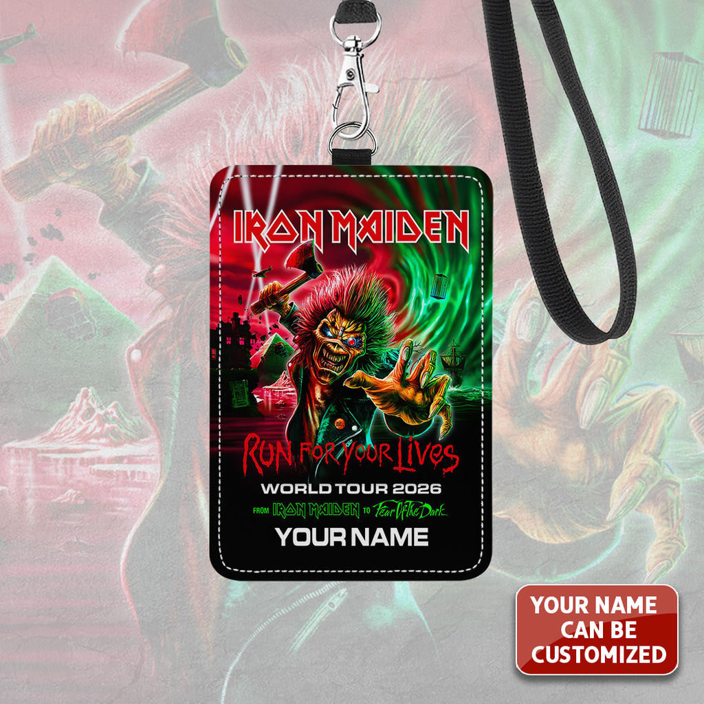 Personalized Iron Maiden Tour 2026 ID Badge Holder – TANTN16483