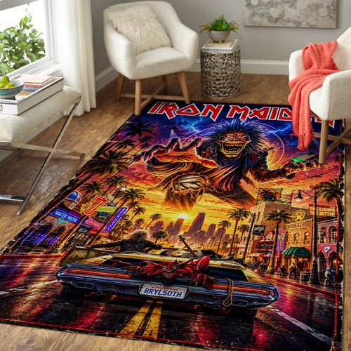 Iron Maiden Tour 2026 Rectangular Rug – TANTN25911