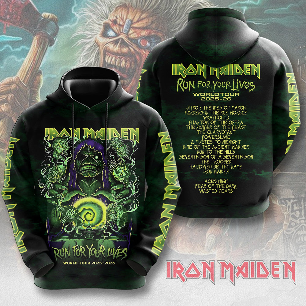 Iron Maiden World Tour 2025-2026 3D Apparel – GNENEW621