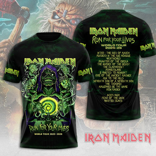 Iron Maiden World Tour 2025-2026 3D Apparel – GNENEW621