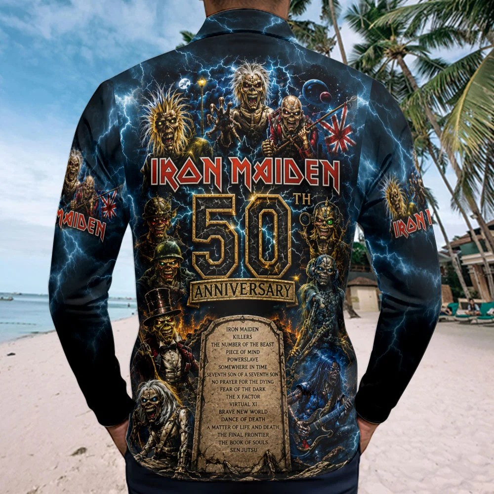 Iron Maiden Zip Polo Shirt – TMTHU8941