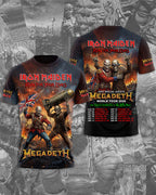 Iron Maiden x Megadeth 2026 World Tour 3D Apparel – TMTHU7031
