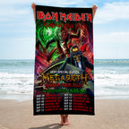 Iron Maiden x Megadeth 2026 World Tour Rectangle Beach Towel – TMTHU6986
