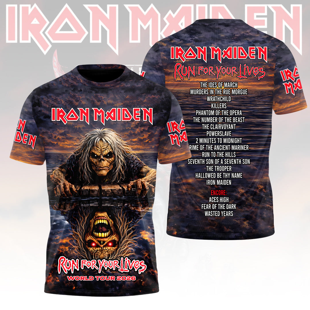 Iron Maiden 2026 World Tour 3D Apparel – HOATT16462